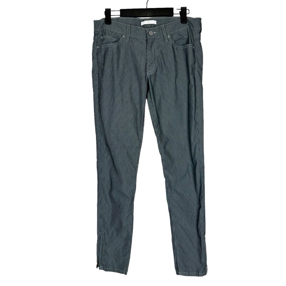 7 For All Mankind Roxanne Striped Pants Skinny Fit Size 27